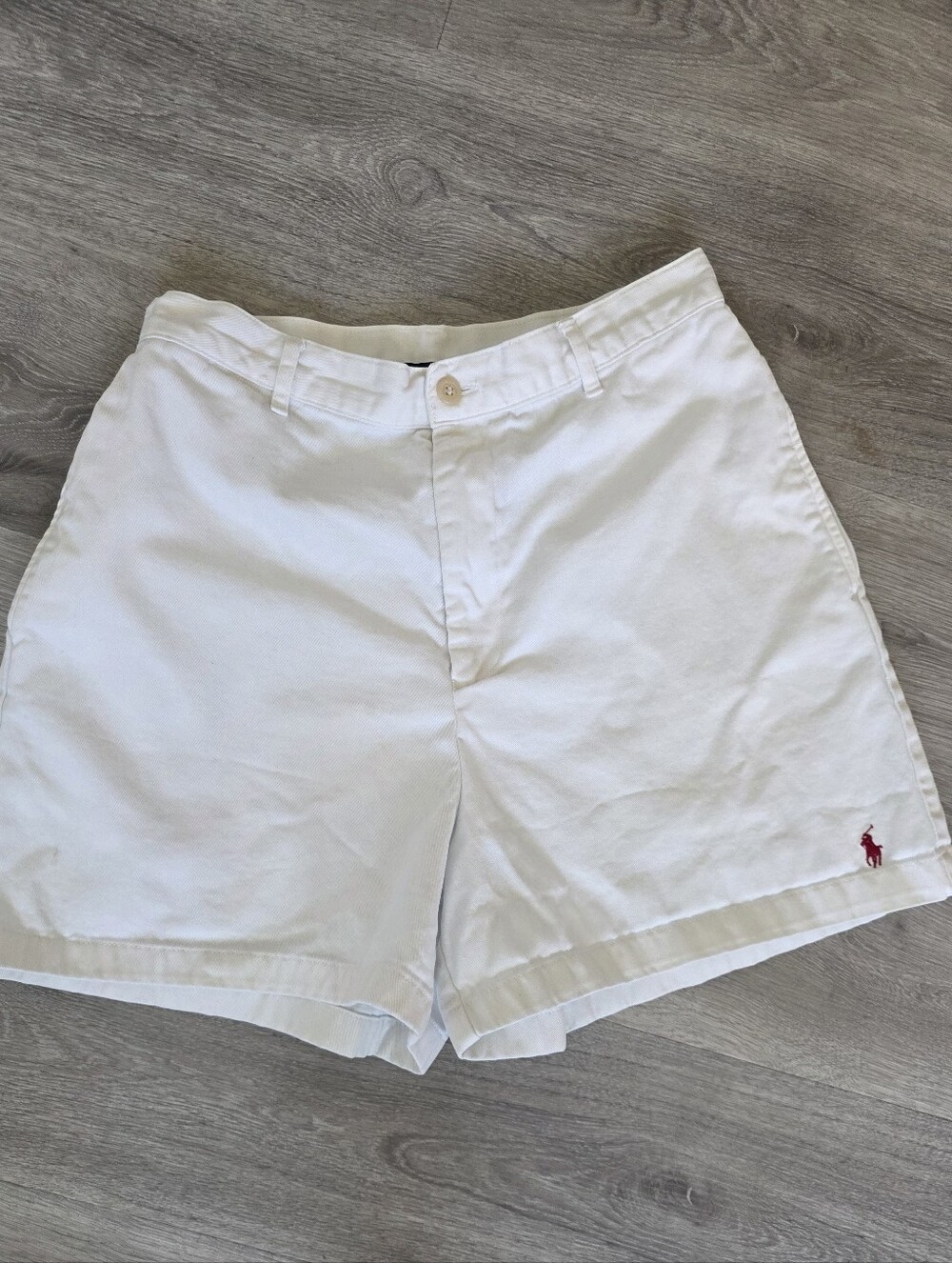 Ralph Lauren Vintage Shorts Womens 10 /M  White High Waisted 100% Cotton 90’s